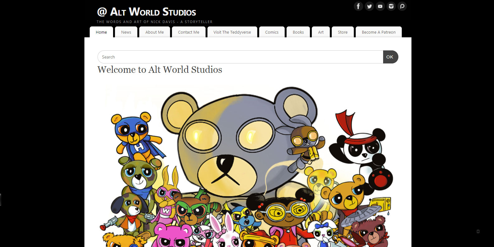 The Old Alt World Studios Website