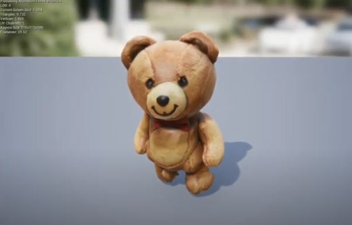 3D Animation rig of a teddy bear