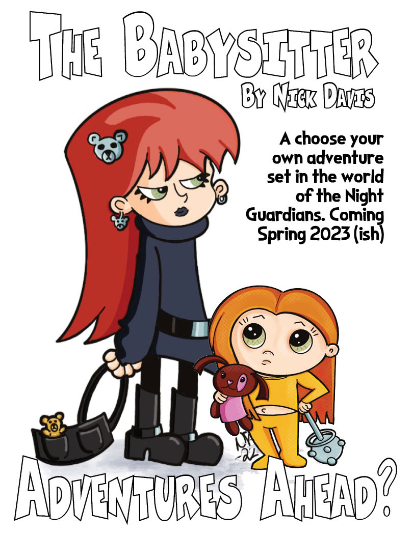 The Babysitter by Nick Davis - a choose your own adventure in the world of the night guardians