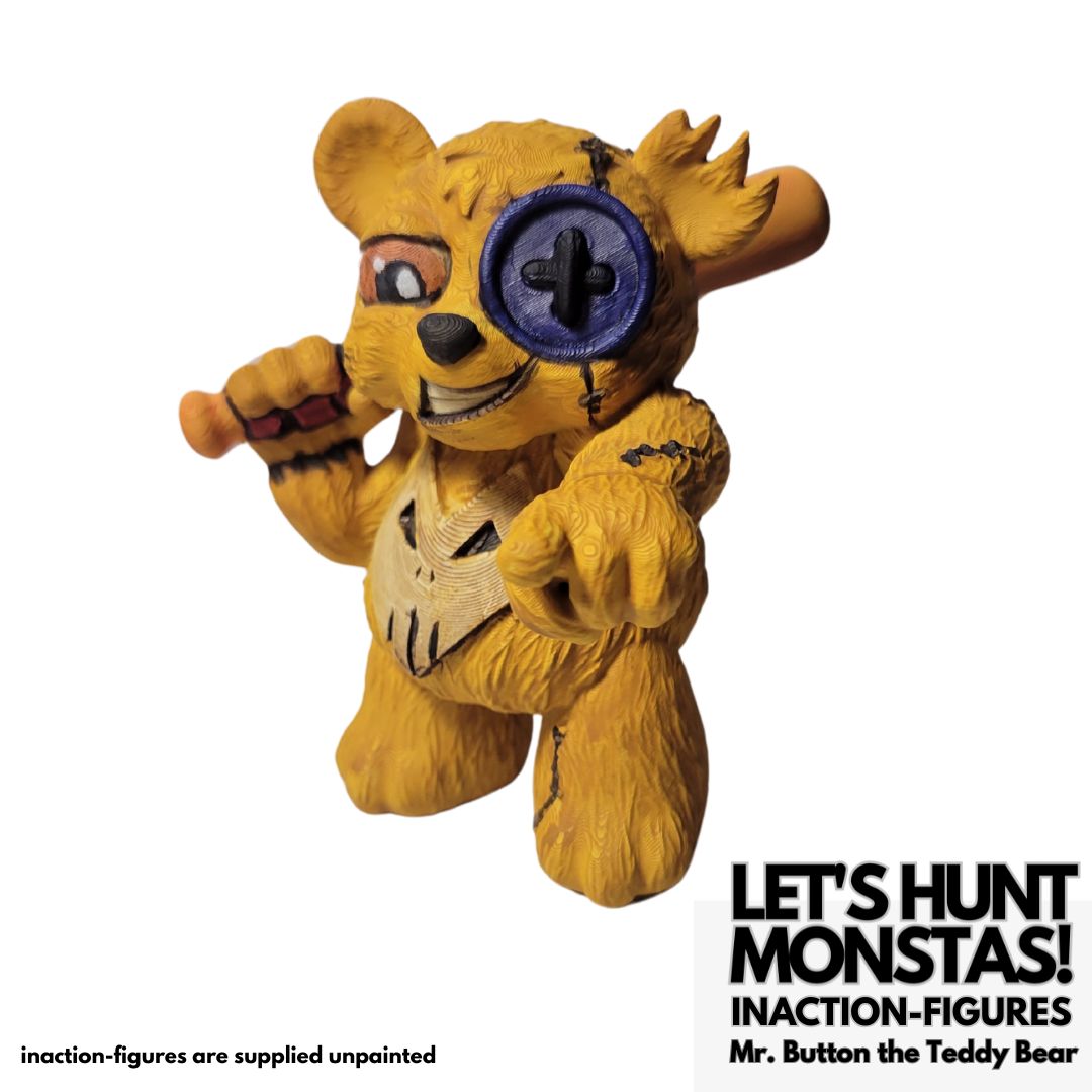 Mr. Button the teddy bear monster hunter