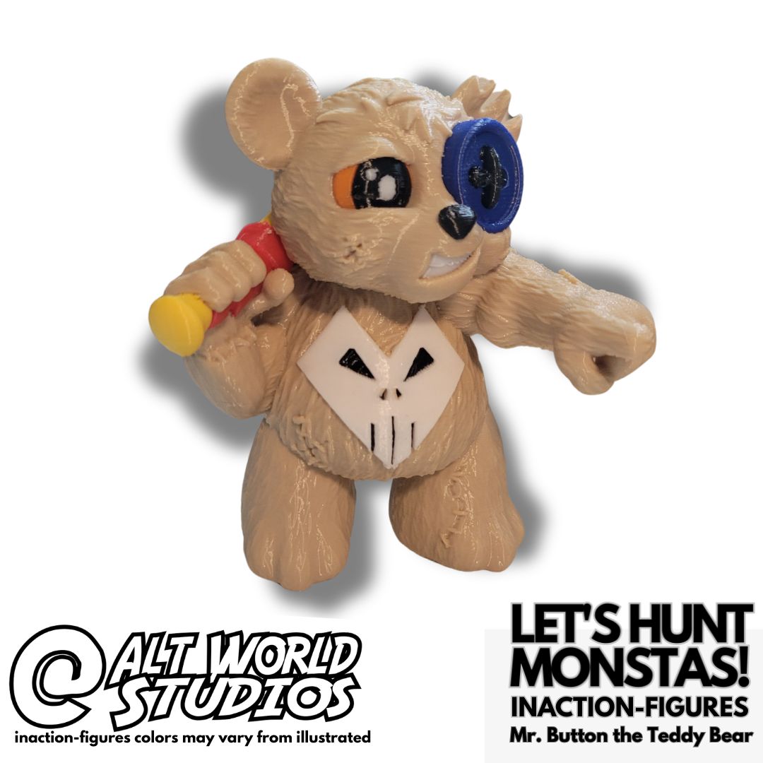 Mr. Button the Teddy Bear Monster Hunter