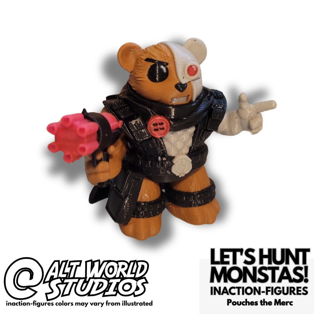 Pouches the Mercenary Teddy Bear